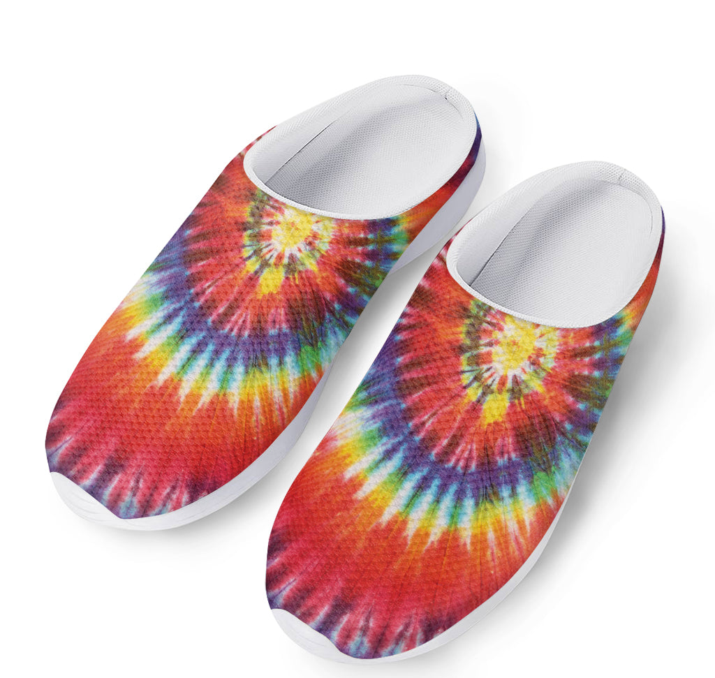 Colorful Hippie Tie Dye Print Mesh Casual Shoes