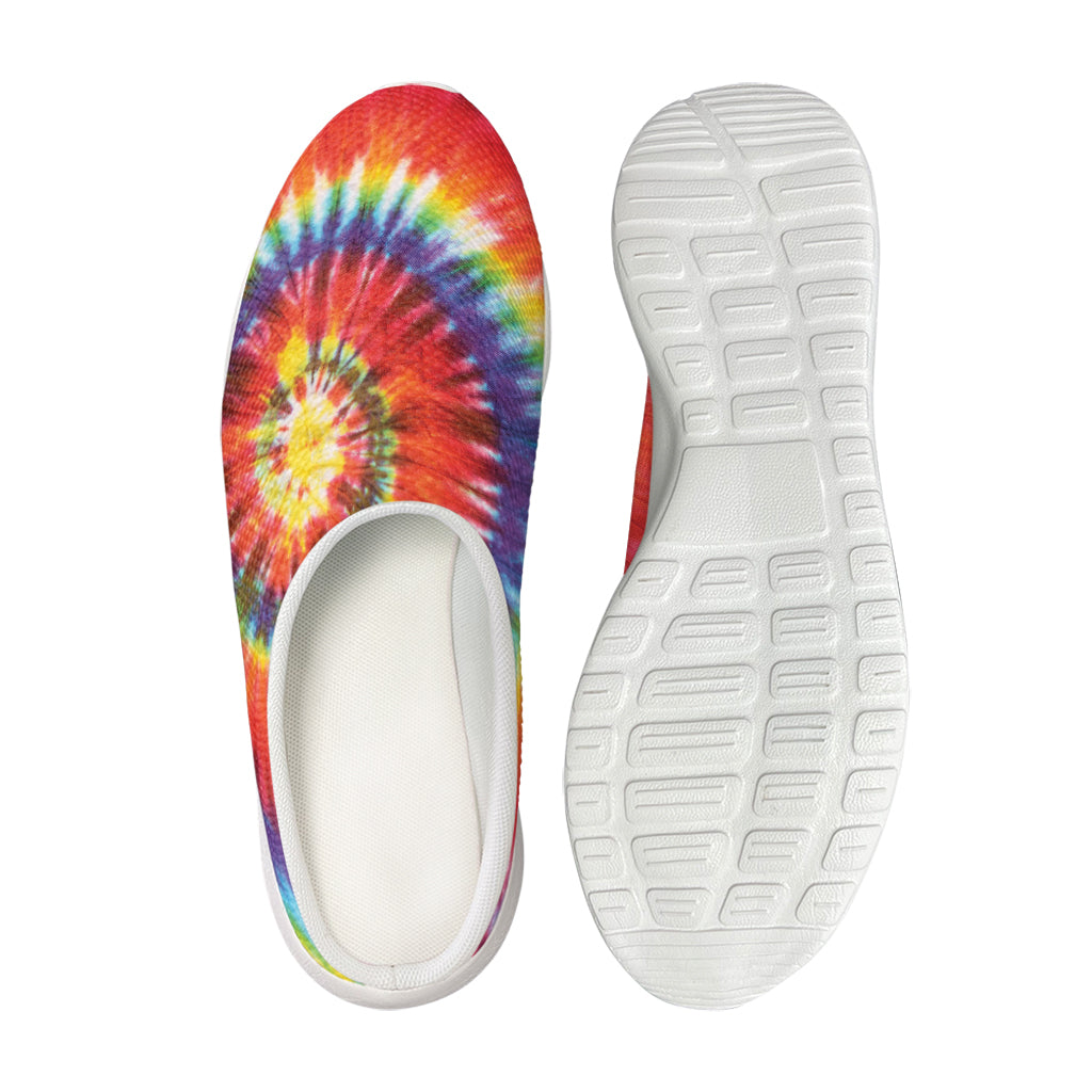 Colorful Hippie Tie Dye Print Mesh Casual Shoes