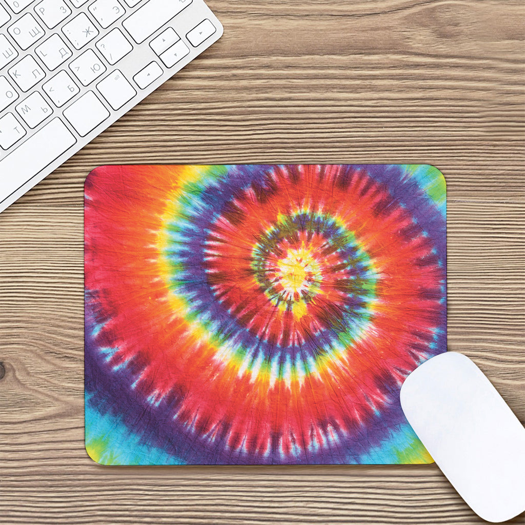 Colorful Hippie Tie Dye Print Mouse Pad