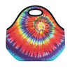 Colorful Hippie Tie Dye Print Neoprene Lunch Bag