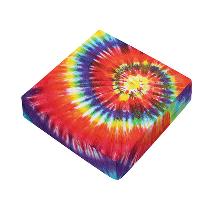 Colorful Hippie Tie Dye Print Outdoor Seat Cushion Cover