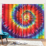Colorful Hippie Tie Dye Print Pencil Pleat Curtains