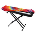 Colorful Hippie Tie Dye Print Piano Keyboard Cover