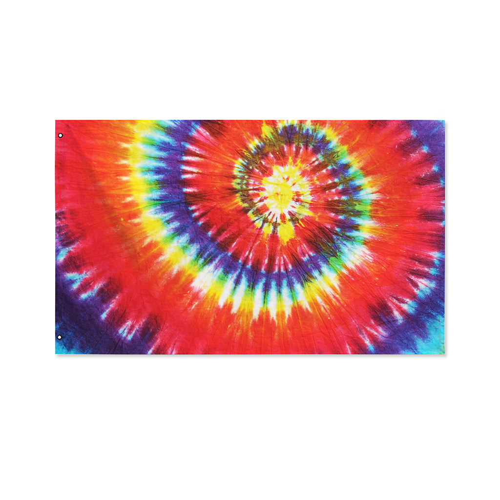 Colorful Hippie Tie Dye Print Polyester Flag