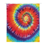 Colorful Hippie Tie Dye Print Polyester Shower Curtain