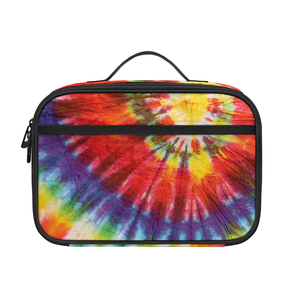 Colorful Hippie Tie Dye Print Portable Lunch Bag