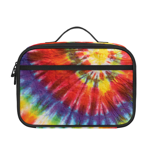 Colorful Hippie Tie Dye Print Portable Lunch Bag