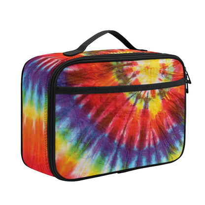 Colorful Hippie Tie Dye Print Portable Lunch Bag