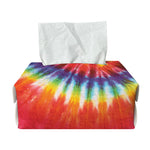 Colorful Hippie Tie Dye Print Rectangle Tissue Box Cover