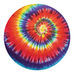Colorful Hippie Tie Dye Print Round Blanket