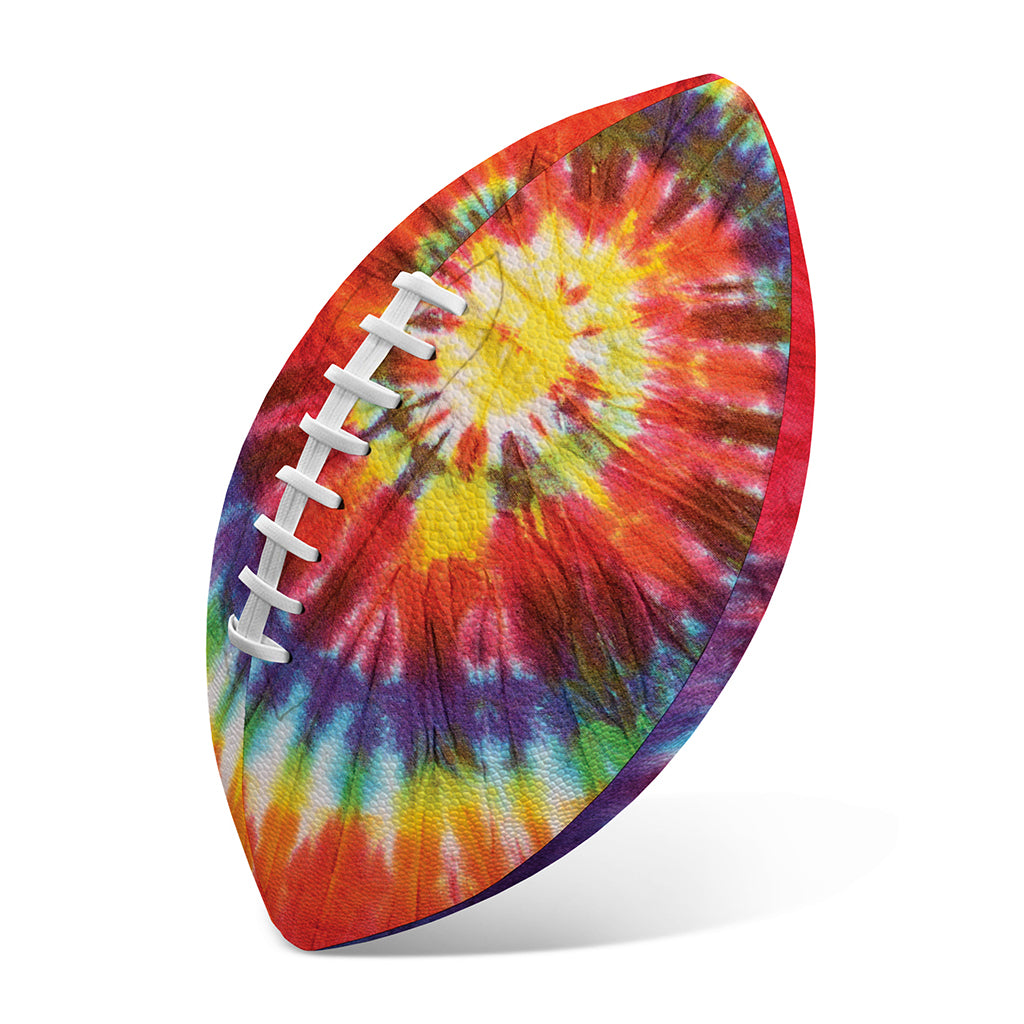 Colorful Hippie Tie Dye Print Rugby Ball