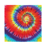 Colorful Hippie Tie Dye Print Silk Bandana