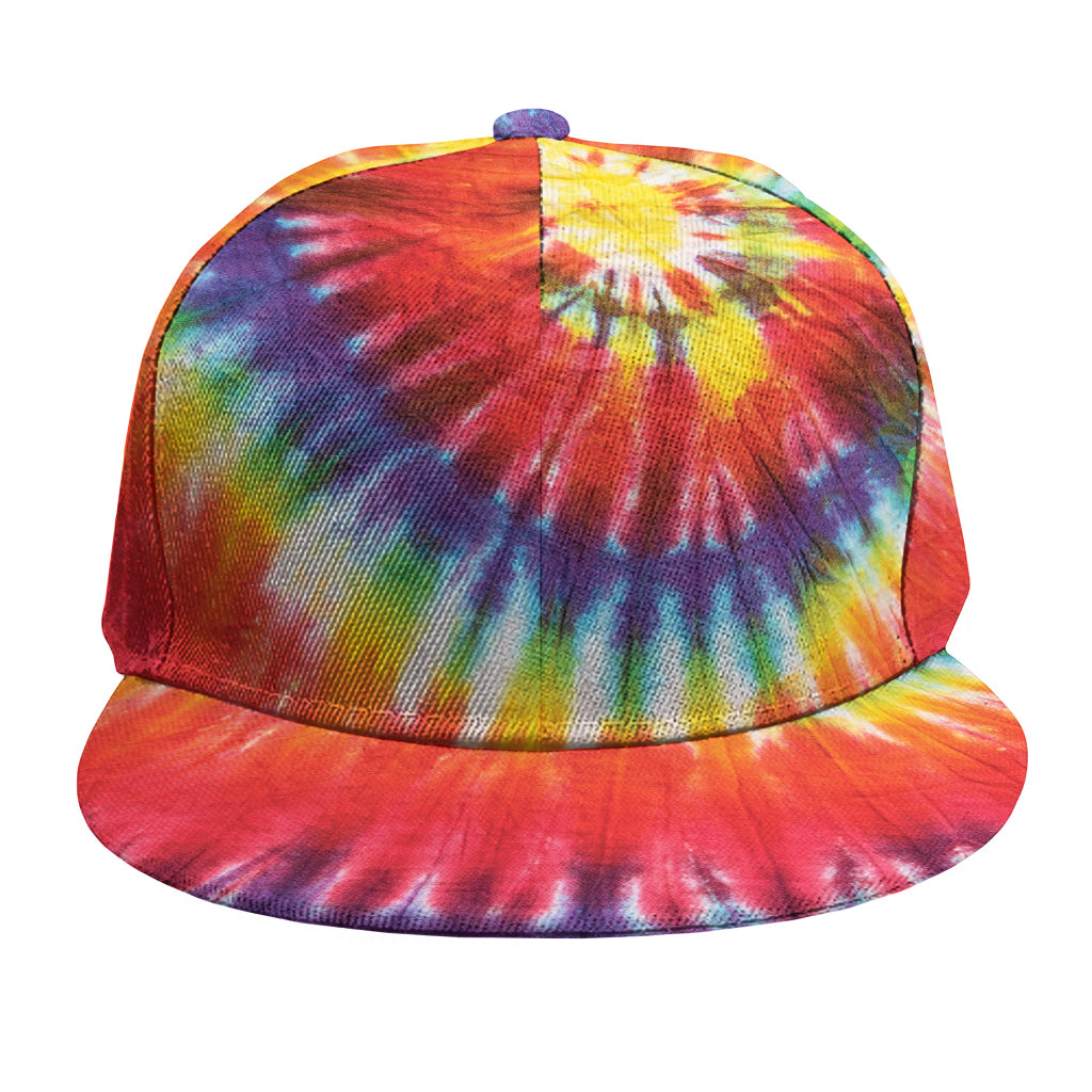 Colorful Hippie Tie Dye Print Snapback Cap