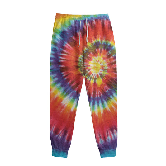 Colorful Hippie Tie Dye Print Sweatpants