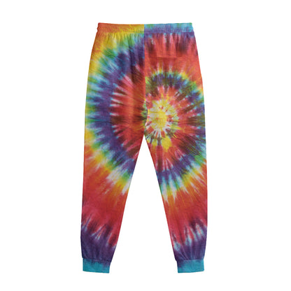 Colorful Hippie Tie Dye Print Sweatpants