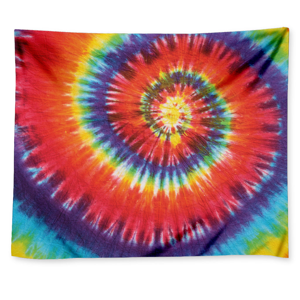 Colorful Hippie Tie Dye Print Tapestry