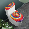 Colorful Hippie Tie Dye Print Toilet Lid And Tank Cover Set