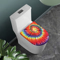 Colorful Hippie Tie Dye Print Toilet Lid Cover
