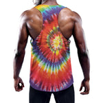 Colorful Hippie Tie Dye Print Training Tank Top