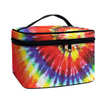 Colorful Hippie Tie Dye Print Travel Makeup Bag