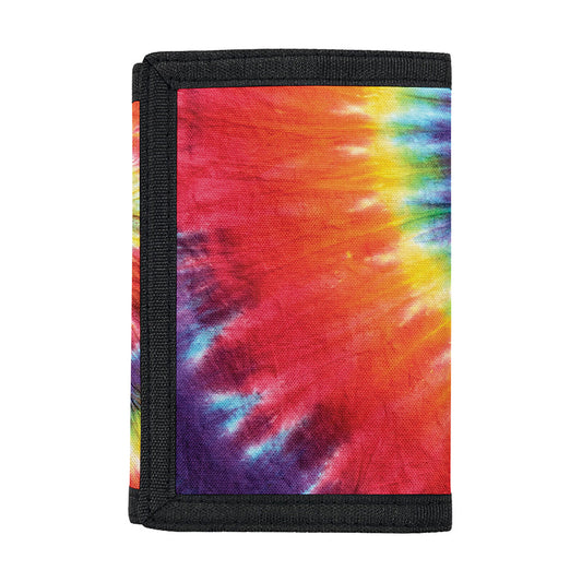Colorful Hippie Tie Dye Print Trifold Wallet