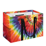 Colorful Hippie Tie Dye Print Utility Tote Bag