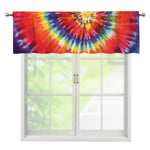 Colorful Hippie Tie Dye Print Window Valance