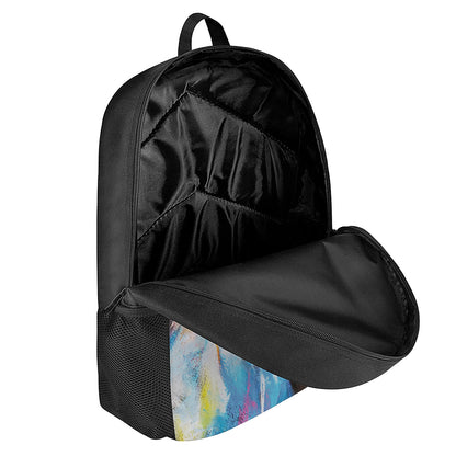 Colorful Horse Painting Print 17 Inch Backpack
