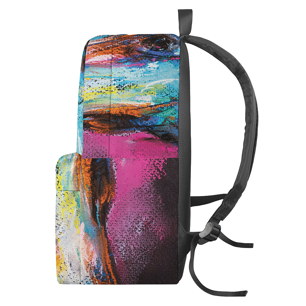 Colorful Horse Painting Print Backpack