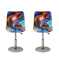 Colorful Horse Painting Print Bar Stool Covers