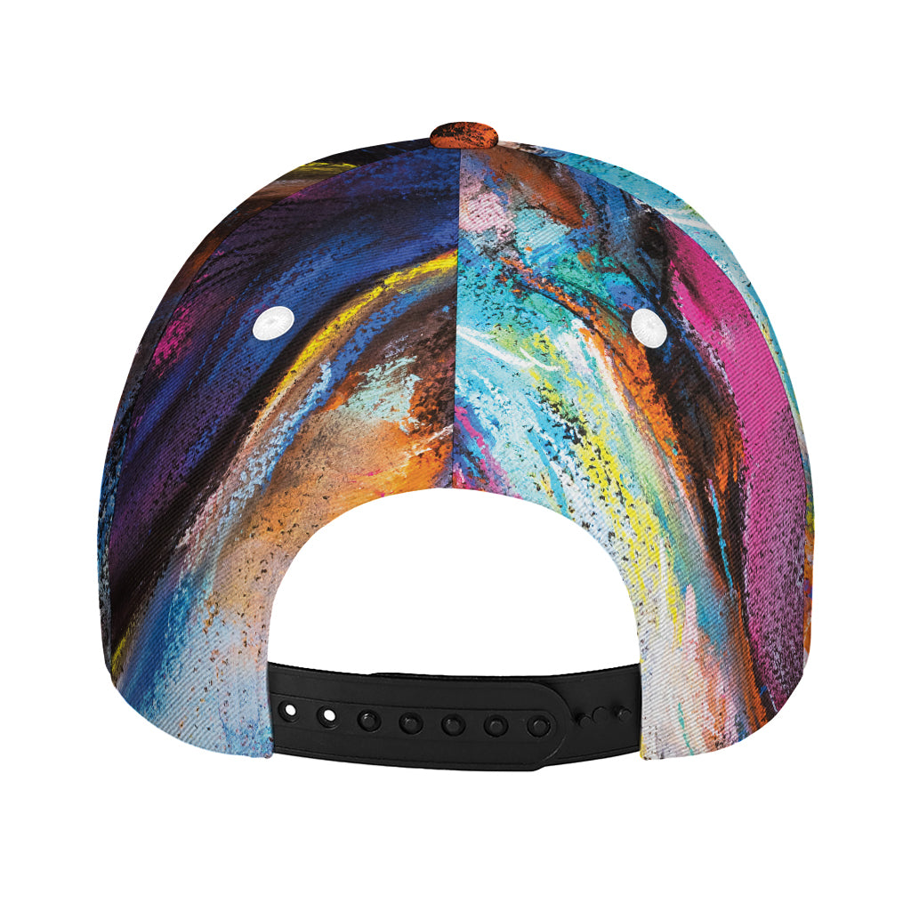 Colorful Horse Painting Print Baseball Cap