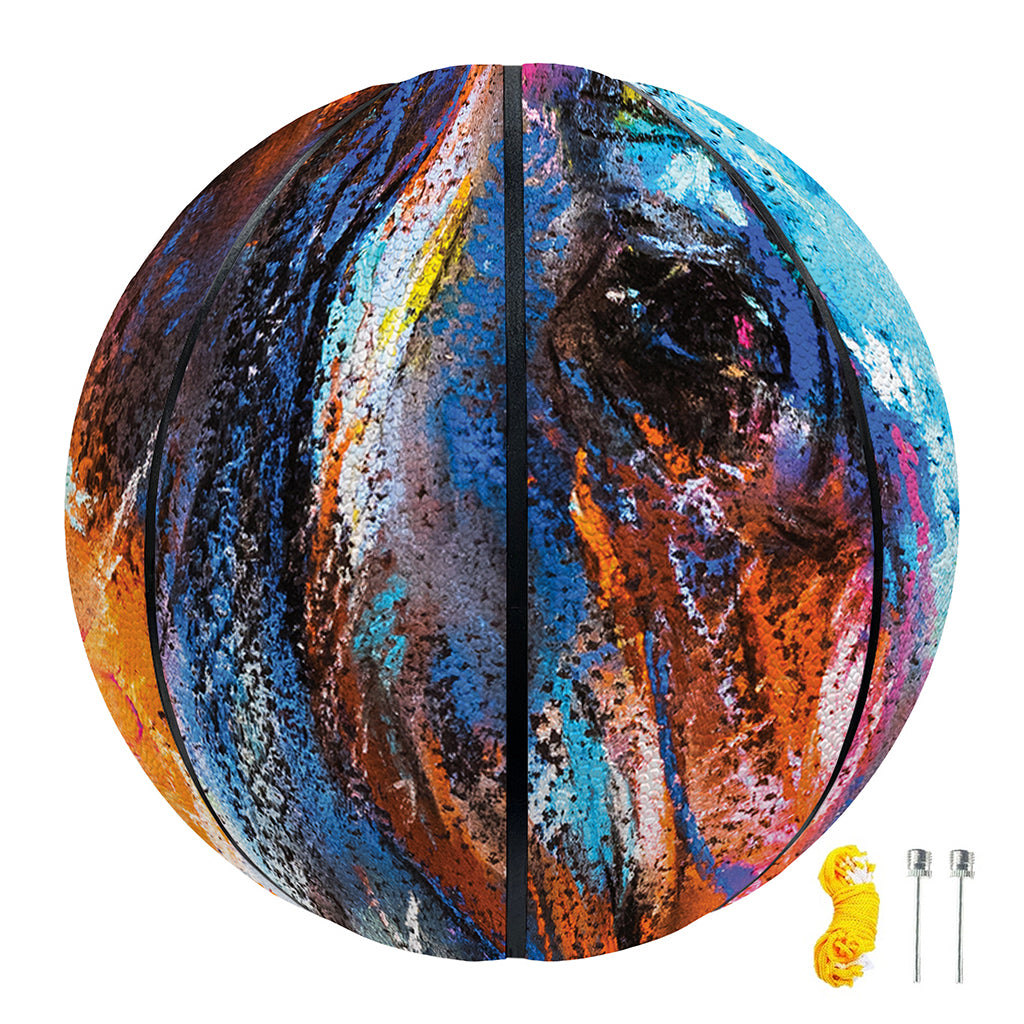 Colorful Horse Painting Print Basketball