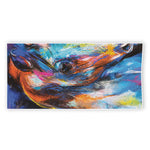 Colorful Horse Painting Print Beach Towel