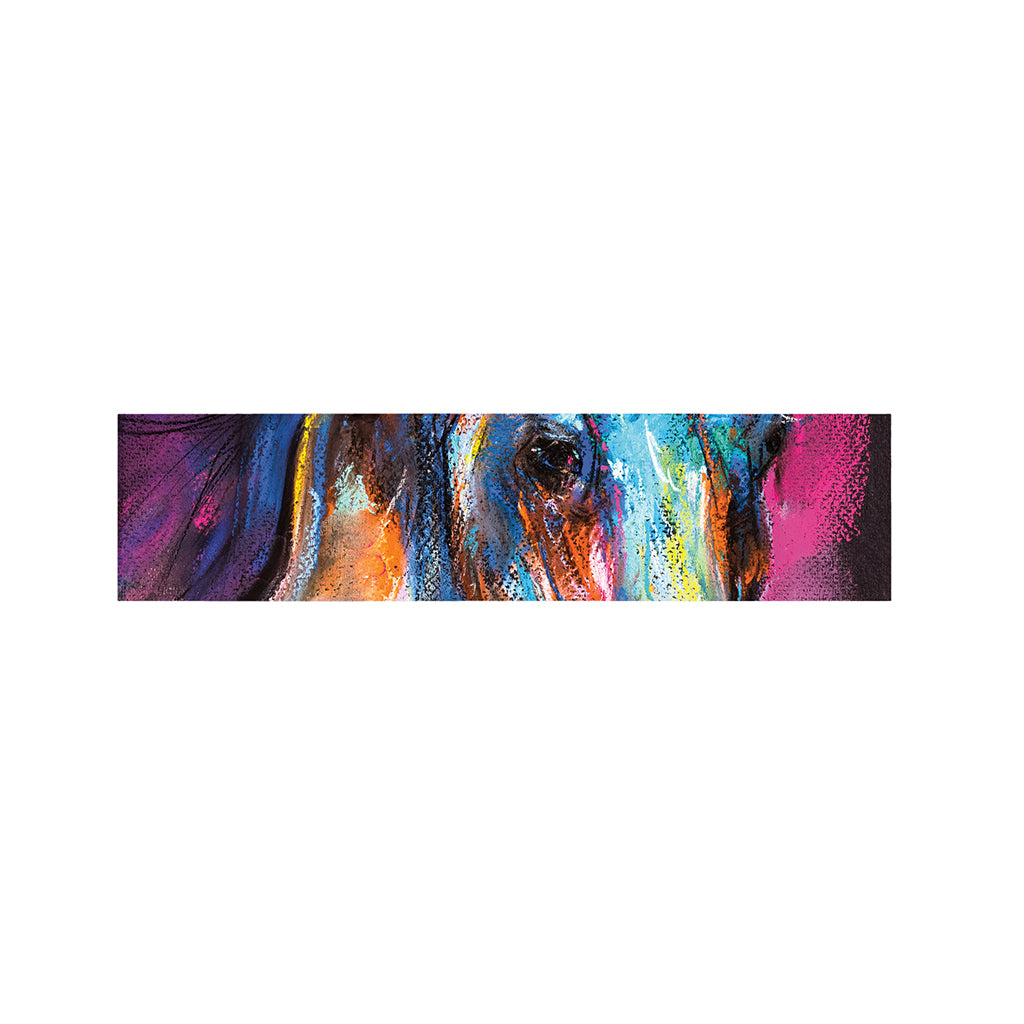 Colorful Horse Painting Print Bed Runner
