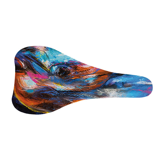 Colorful Horse Painting Print Bicycle Seat Cover