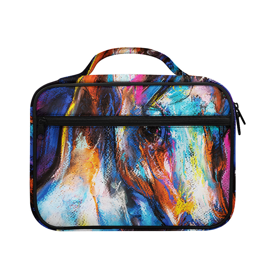 Colorful Horse Painting Print Briefcase Bible Bag