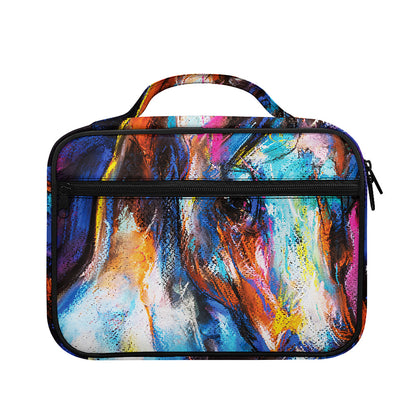 Colorful Horse Painting Print Briefcase Bible Bag
