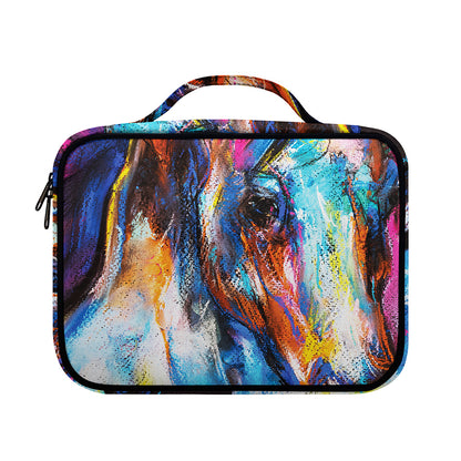 Colorful Horse Painting Print Briefcase Bible Bag