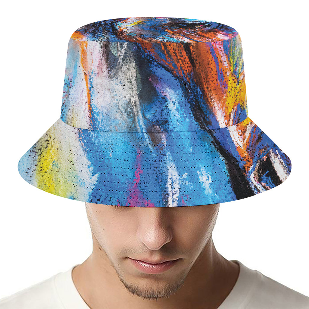 Colorful Horse Painting Print Bucket Hat