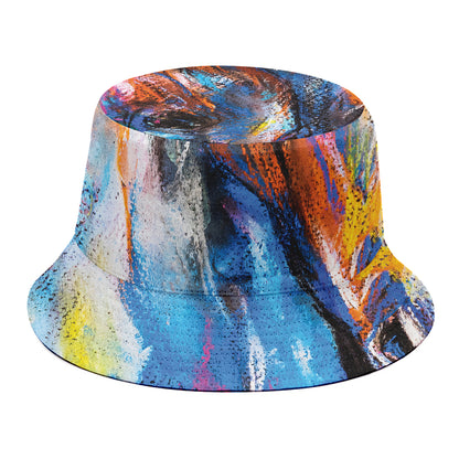 Colorful Horse Painting Print Bucket Hat