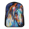 Colorful Horse Painting Print Casual Backpack