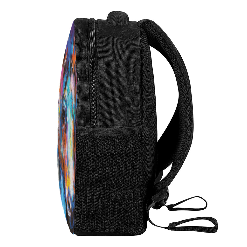 Colorful Horse Painting Print Casual Backpack