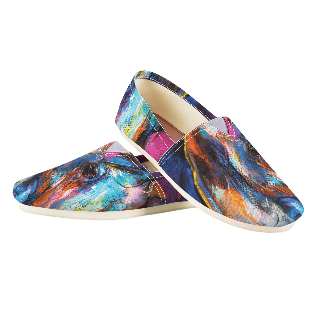 Colorful Horse Painting Print Casual Shoes