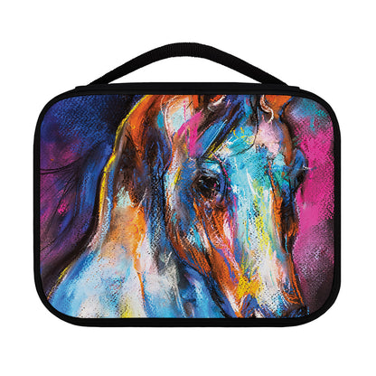 Colorful Horse Painting Print Classic Bible Case