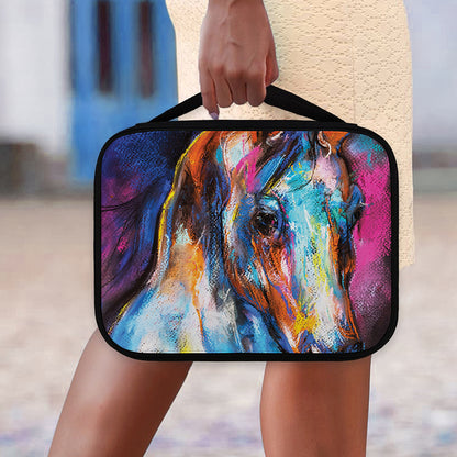 Colorful Horse Painting Print Classic Bible Case