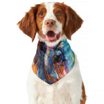 Colorful Horse Painting Print Dog Bandana