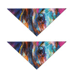 Colorful Horse Painting Print Dog Bandana