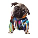 Colorful Horse Painting Print Dog Zip Up Hoodie