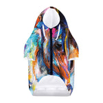 Colorful Horse Painting Print Dog Zip Up Hoodie