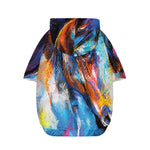 Colorful Horse Painting Print Dog Zip Up Hoodie